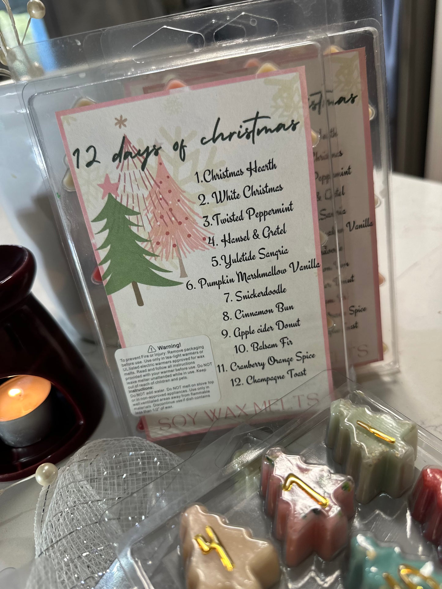 Christmas Advent Calendar Soy Wax Melts