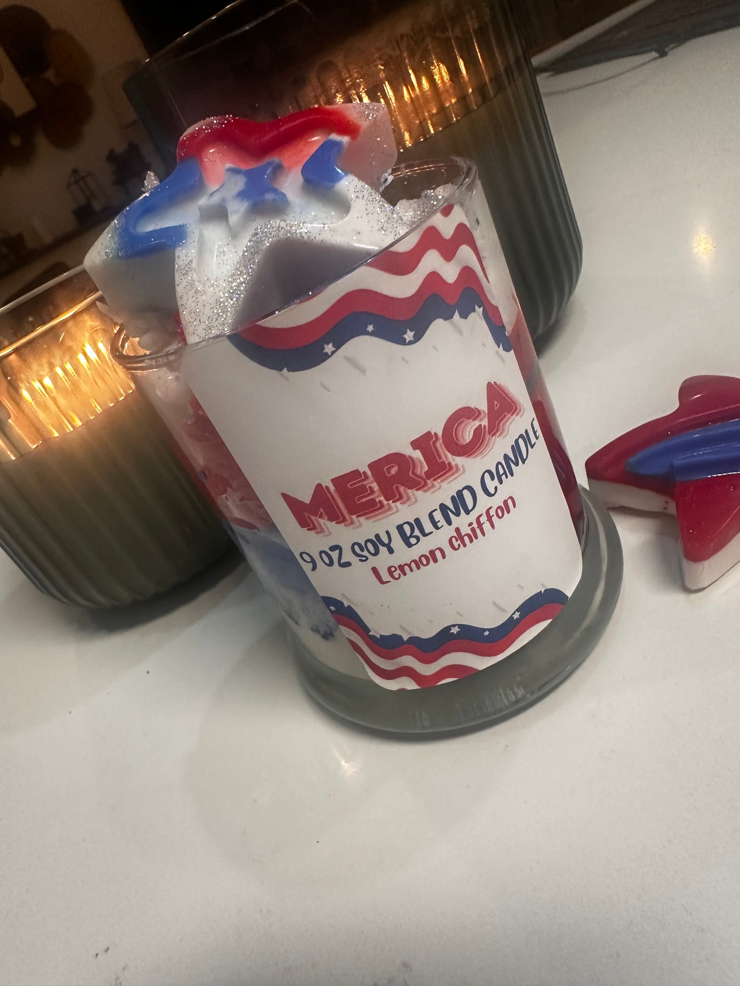 Merica lemon Chiffon 9.5 oz Soy Blend Candle