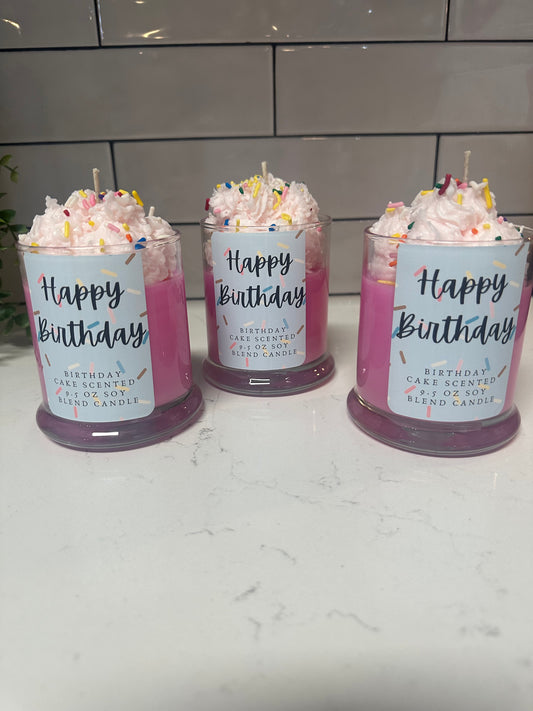 Birthday 9.5 oz soy blend candle🎂