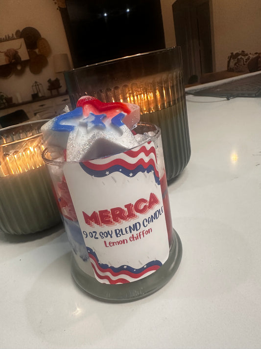 Merica lemon Chiffon 9.5 oz Soy Blend Candle