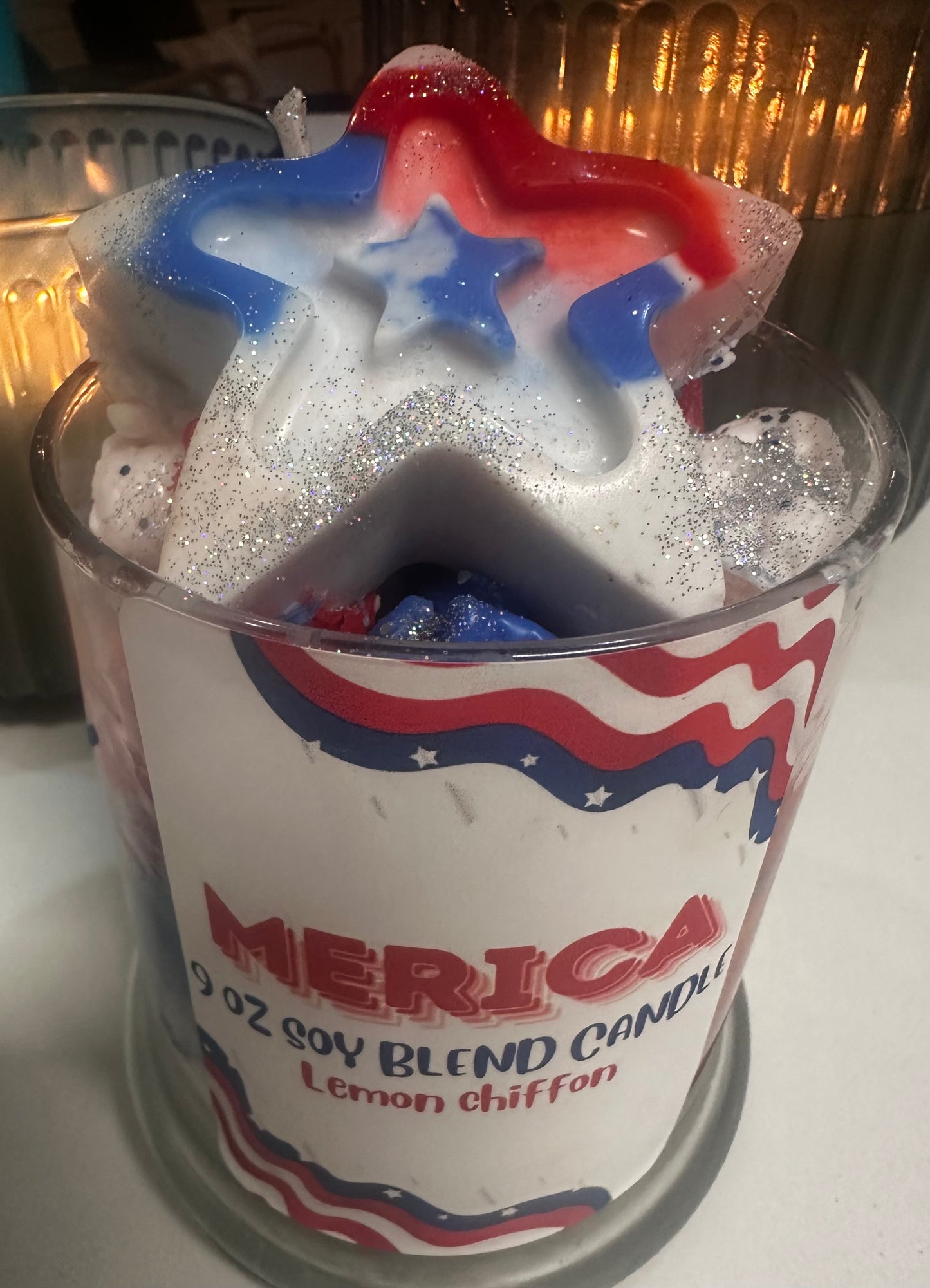 Merica lemon Chiffon 9.5 oz Soy Blend Candle