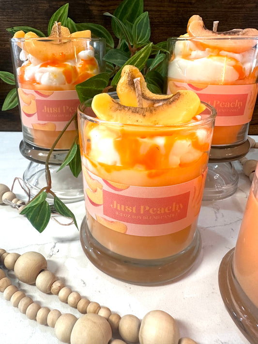 Just Peachy 9.5 oz Soy Blend Candle